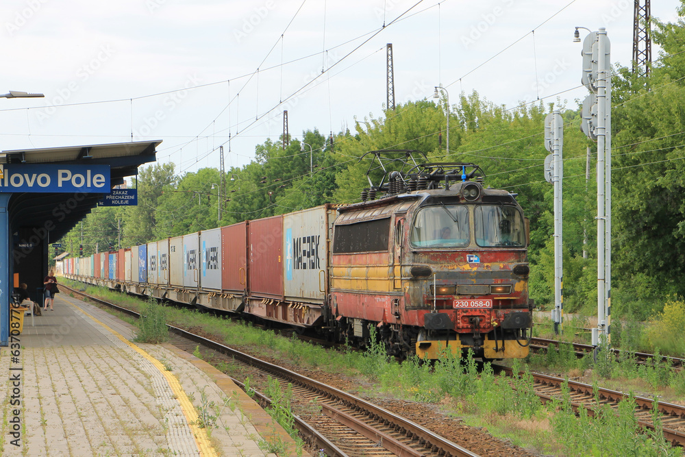 Obraz premium train on the railway