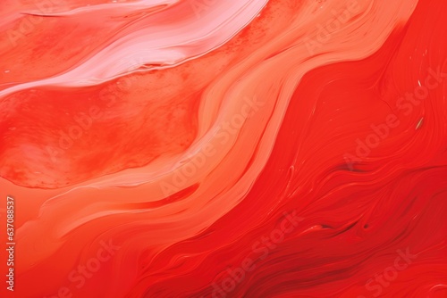 colorful painted background texture with floating red color. 