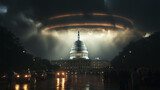 ufo encounter over capitol building sci-fi invasion