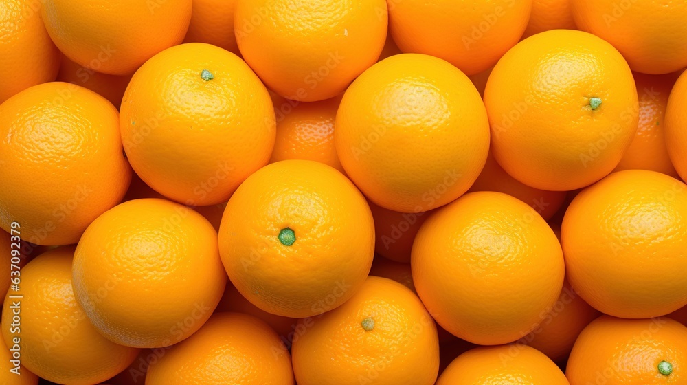 a large pile of oranges with green dots on them. generative ai a large pile of oranges with green dots on them. generative ai