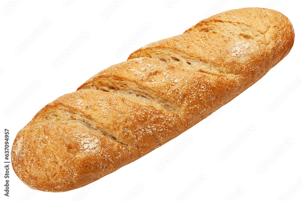 Bread isolated on white background, full depth of field Bread isolated on white background, full depth of field