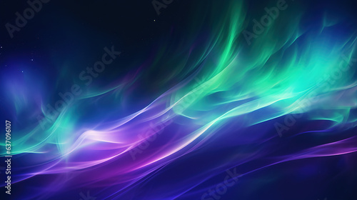 abstract background with aurora. Generative Ai
