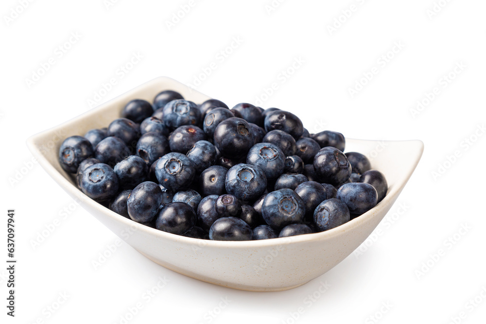 Fresh blueberries in a white plate Fresh blueberries in a white plate
