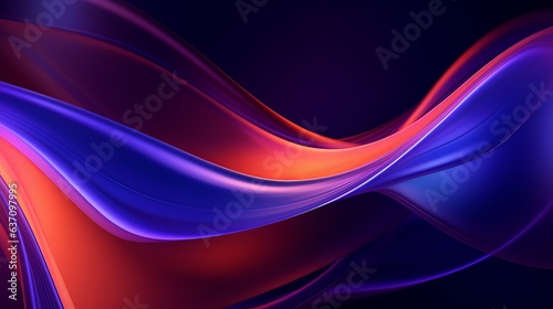 Background of a vibrant and dynamic abstract background with flowing waves of purple and red