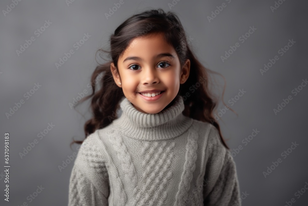 Lifestyle portrait of an Indian child female in a minimalist background Lifestyle portrait of an Indian child female in a minimalist background