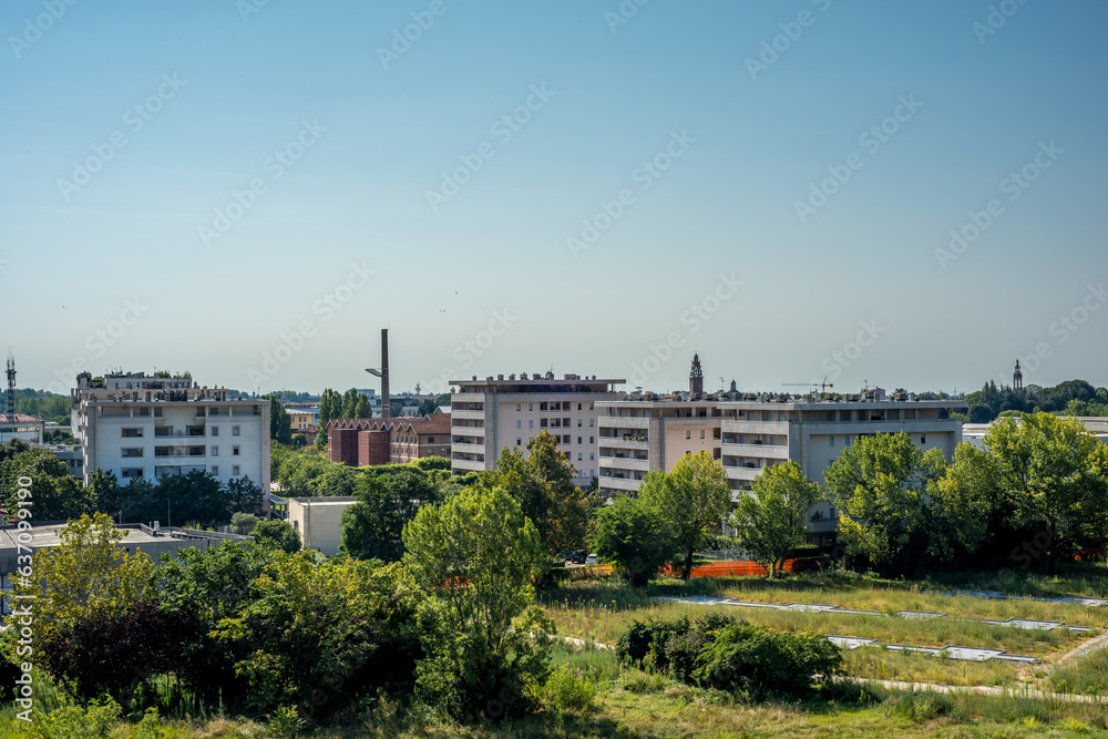 panorama of the metropolitan area of Bergamo