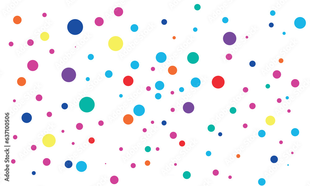 polka dots vectors and illustration, colorful dots background