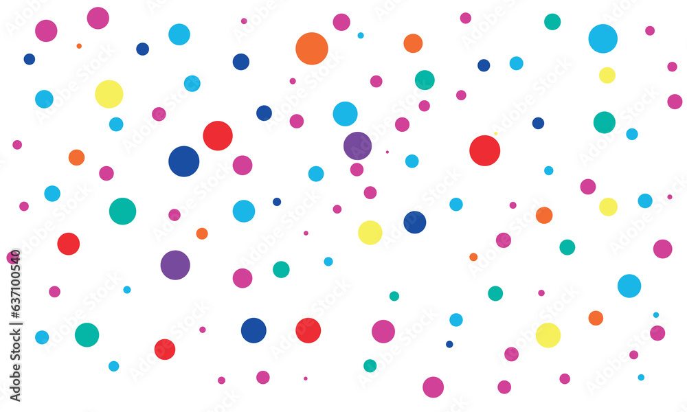 polka dot vector background, colorful dots background