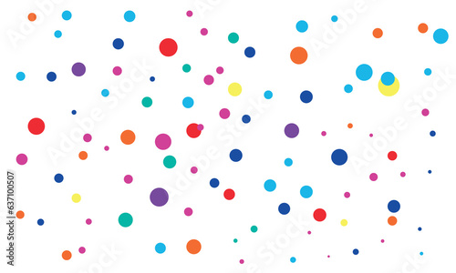 small polka dot vector background, colorful dots background