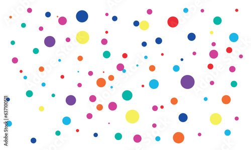 vector polka dot pattern background design, colorful dots background