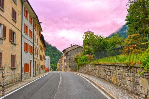 Prestone-Gemeinde Campodolcino im Val San Giacomo, Provinz Sondrio / Lombardei, Italien photo