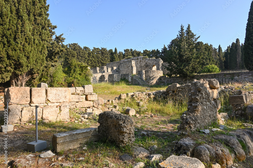 The archaeological site of the Asklepion on the island of Kos in Greece