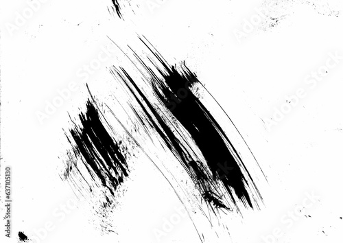 Abstract black and white background with grunge hand drawn illustration 