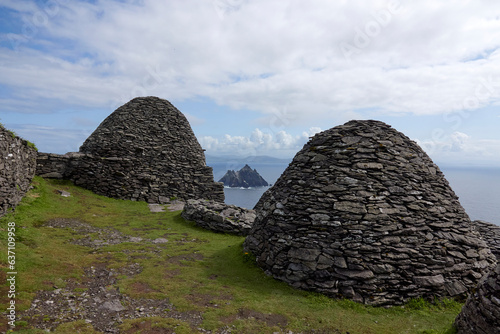 Fotografie Skellig Michael Monastery (Skellig Michael: Home of Luke Skywalker in Star Wars)