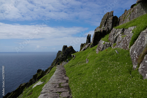 Obraz na płótnie Skellig Michael Monastery (Skellig Michael: Home of Luke Skywalker in Star Wars)