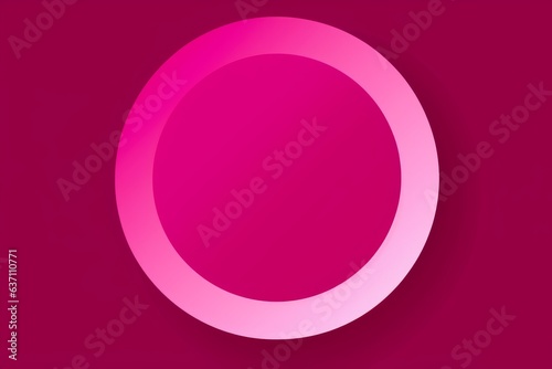 A pink circle on a red background