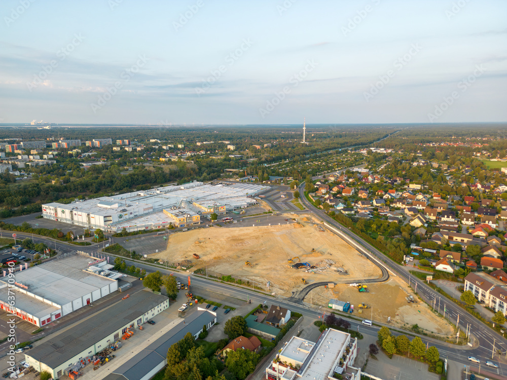 Fototapeta premium Neubau Lausitz Park Cottbus