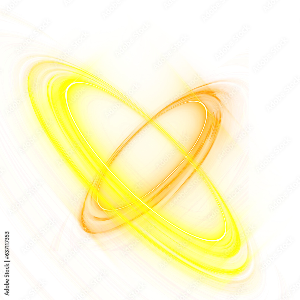 Naklejka premium neon border circle frame multicolored neon rays