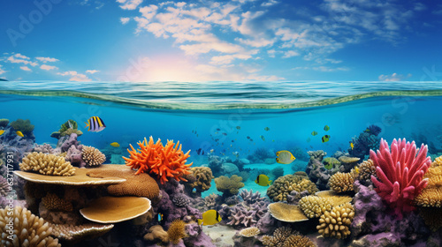 A_colorful_coral_reef_with_many_different_types