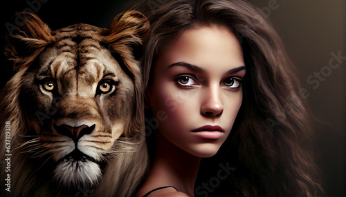 Beautiful_Women_with_lion