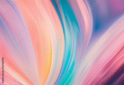 Abstract painting featuring shades of pink and blue, AI-generated.