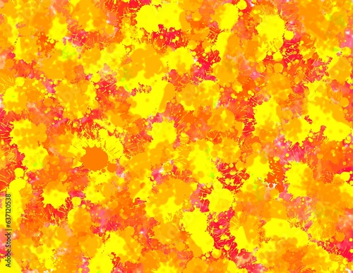 colorful background for design in bright orange yellow colors, abstract background with paint