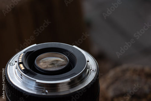 Billede på lærred rear mount of a camera lens
