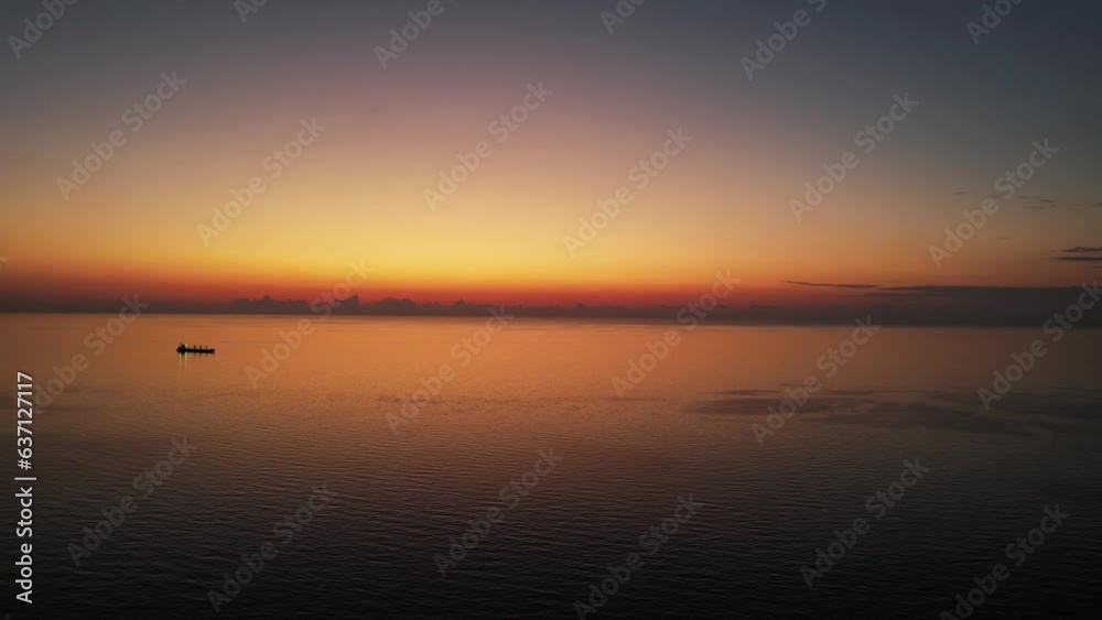 Ocean sunset. Beautiful sun set with orange sky. 4K sunset background. Ocean sunset. Beautiful sun set with orange sky. 4K sunset background.