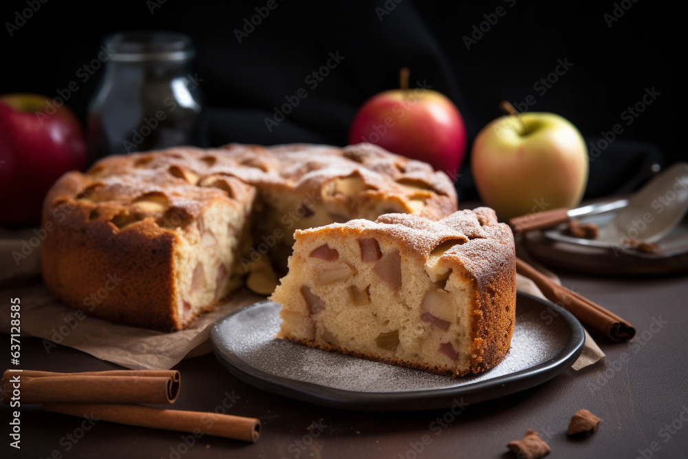 Apple cinnamon cake generative AI Apple cinnamon cake generative AI