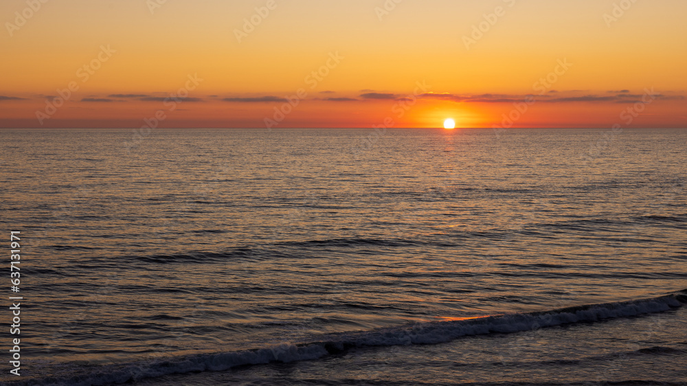 Sunset at the Torrey Pines beach