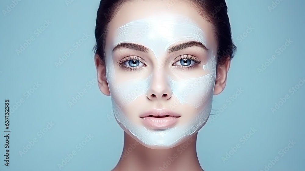 Fototapeta premium Woman's Portrait: Beauty and Elegance Captured in a Close-Up
