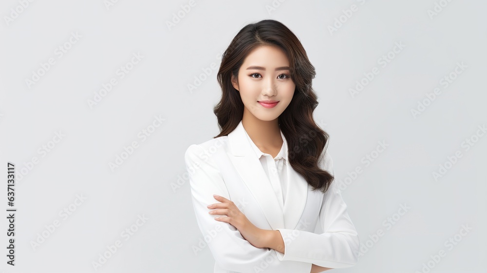Confident Businesswoman Portrait: Professional woman with a natural smile, wearing a suit, exuding success and happiness Confident Businesswoman Portrait: Professional woman with a natural smile, wearing a suit, exuding success and happiness