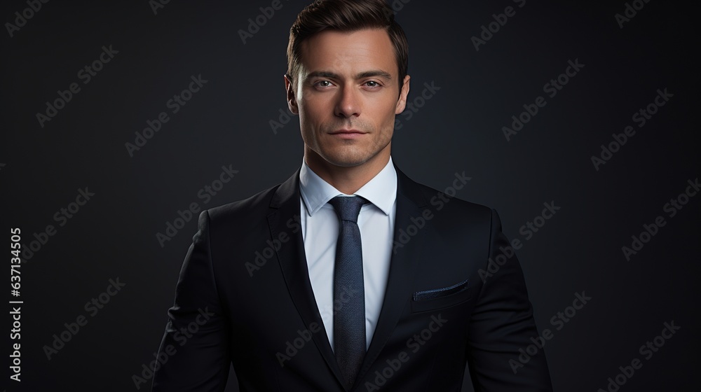 portrait of a handsome businessman look at camera on studio background portrait of a handsome businessman look at camera on studio background