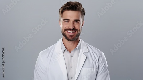 portrait of a male doctor look at camera on studio background © WS Studio 1985