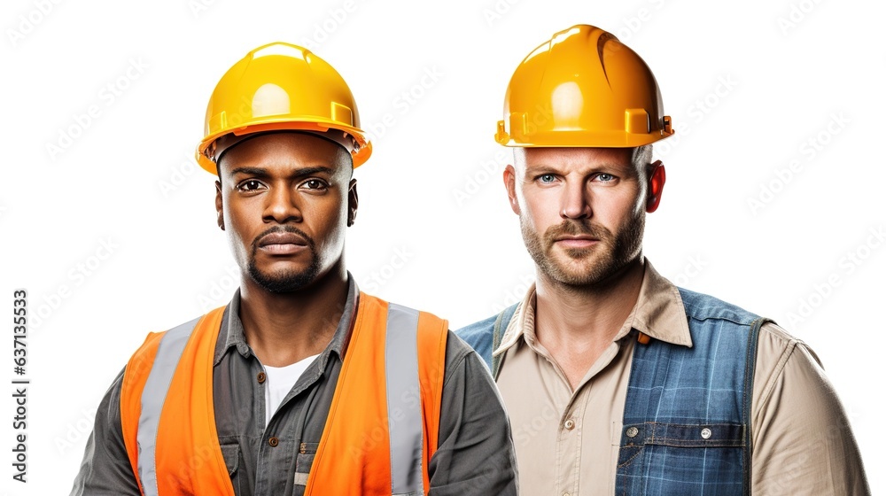 Smiling Construction Worker Wearing Yellow Hardhat Smiling Construction Worker Wearing Yellow Hardhat