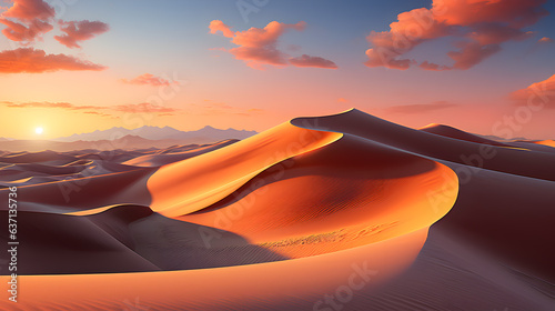 sand twirling pattern on desert sand dunes photo