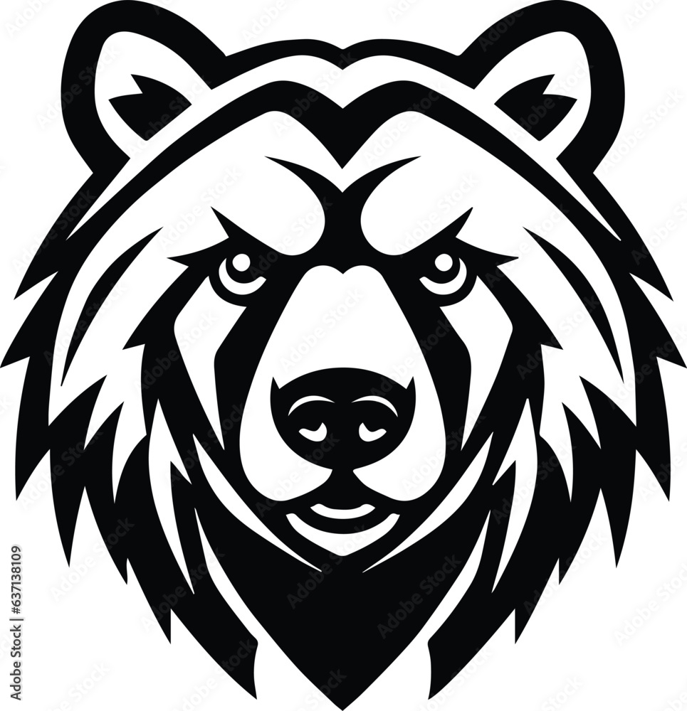 Wild Bear Vector Logo Art