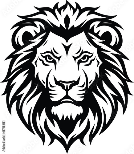 Fototapeta Naklejka Na Ścianę i Meble -  Wild Lion Vector Logo Art