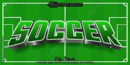 Football Soccer Vector Editable Text Effect Template