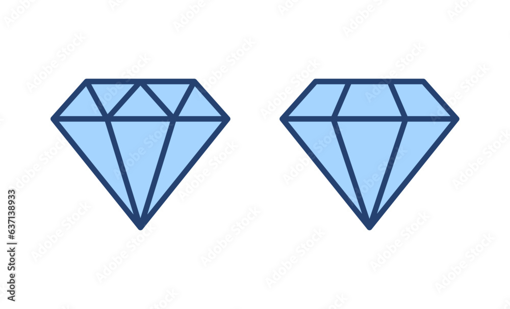 Diamond icon vector. diamond gems sign and symbol Diamond icon vector. diamond gems sign and symbol