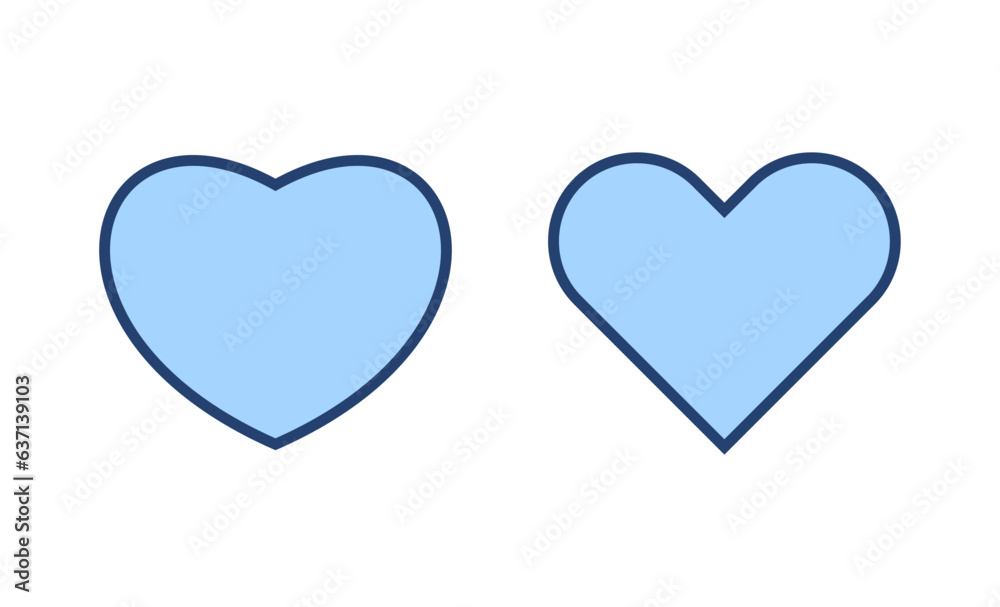 Love icon vector. Heart sign and symbol. Like icon vector.