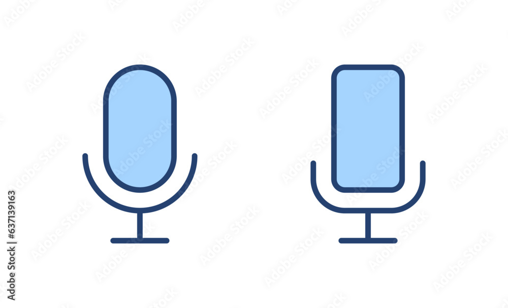 Microphone icon vector. karaoke sign and symbol Microphone icon vector. karaoke sign and symbol