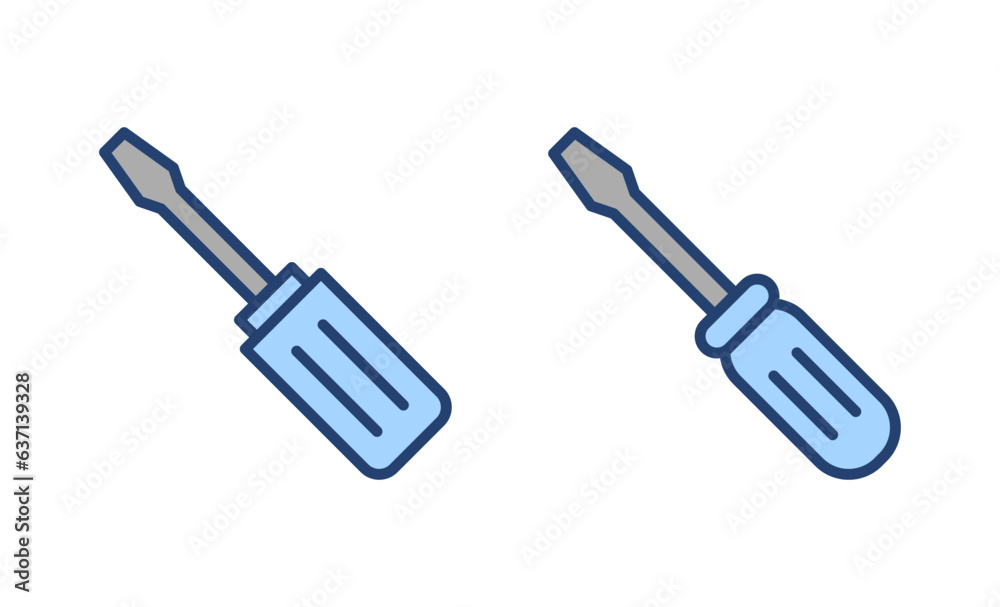 Screwdriver icon vector.tools sign and symbol Screwdriver icon vector.tools sign and symbol