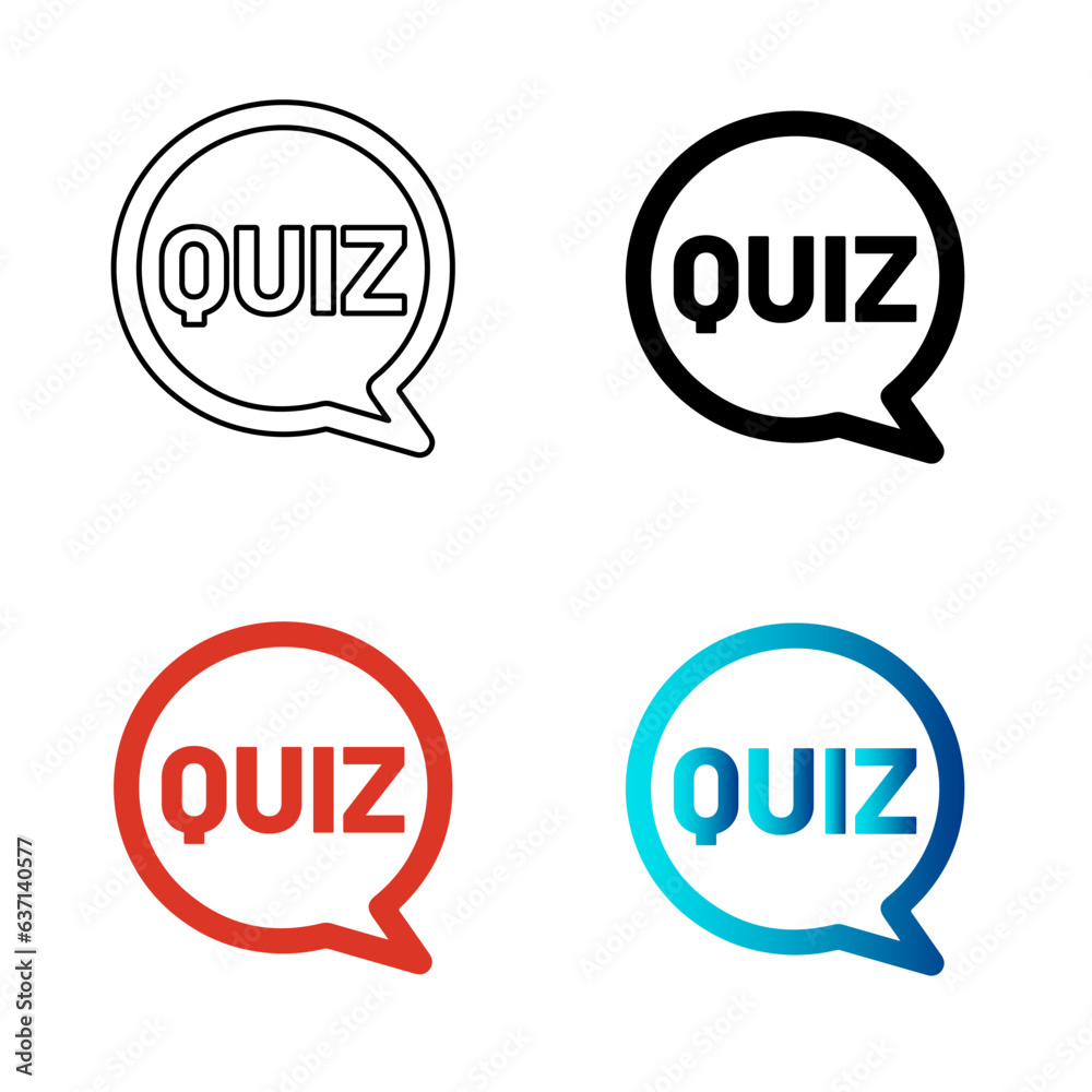 Abstract Quiz Silhouette Illustration Abstract Quiz Silhouette Illustration