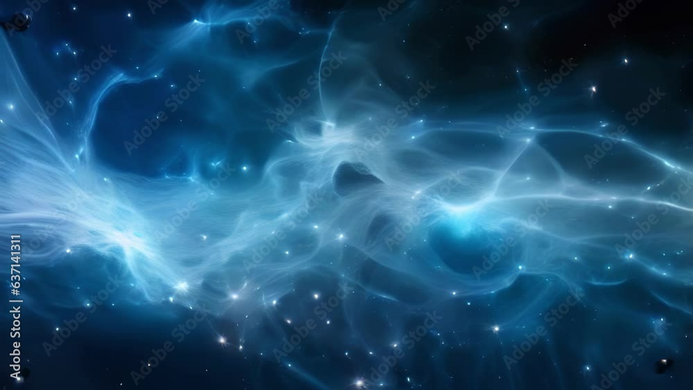 An immense of galaxies in an intricate web winding around each other in an endless cosmic dance. The galaxies appear in a variety of shapes and sizes some soft and round others 