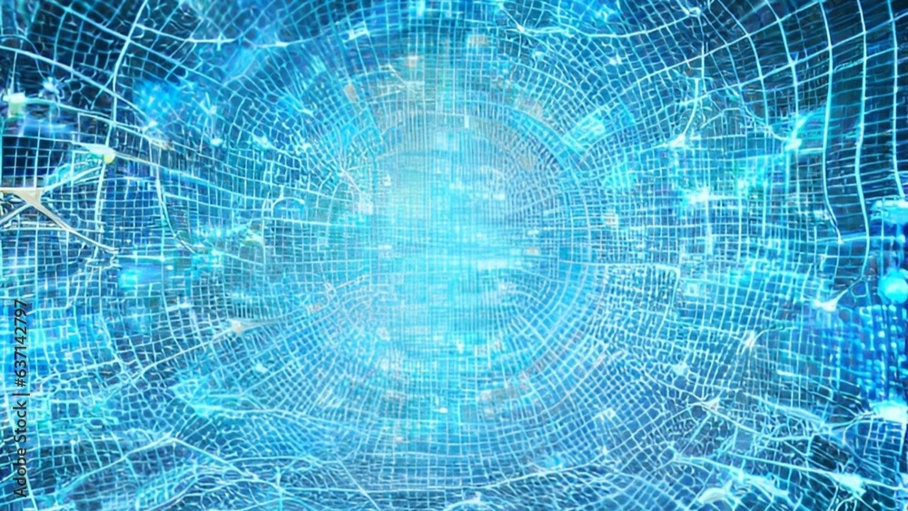 Fototapeta premium Abstract circuit board futuristic technology processing background