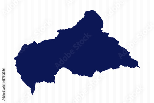 Flat Simple Central African Republic Vector Map