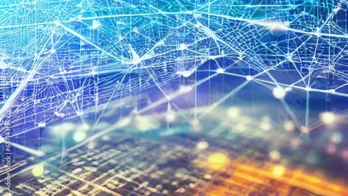 Abstract circuit board futuristic technology processing background