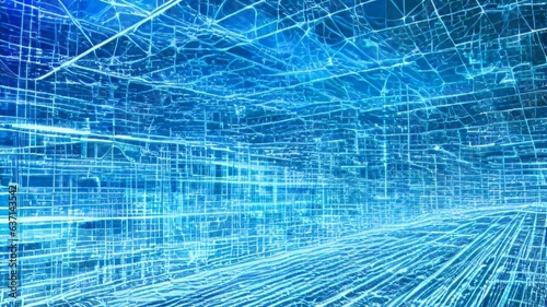 Abstract circuit board futuristic technology processing background