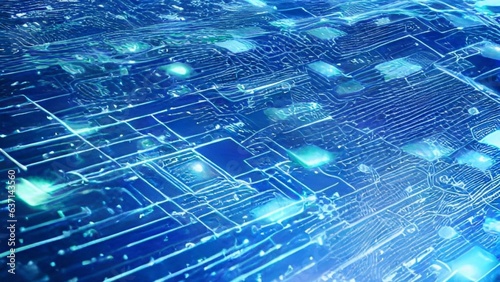 Abstract circuit board futuristic technology processing background